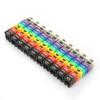 Digital Number Tube Wire Number Label Tube Cable Marker Colorful (100Pcs 4mm²)