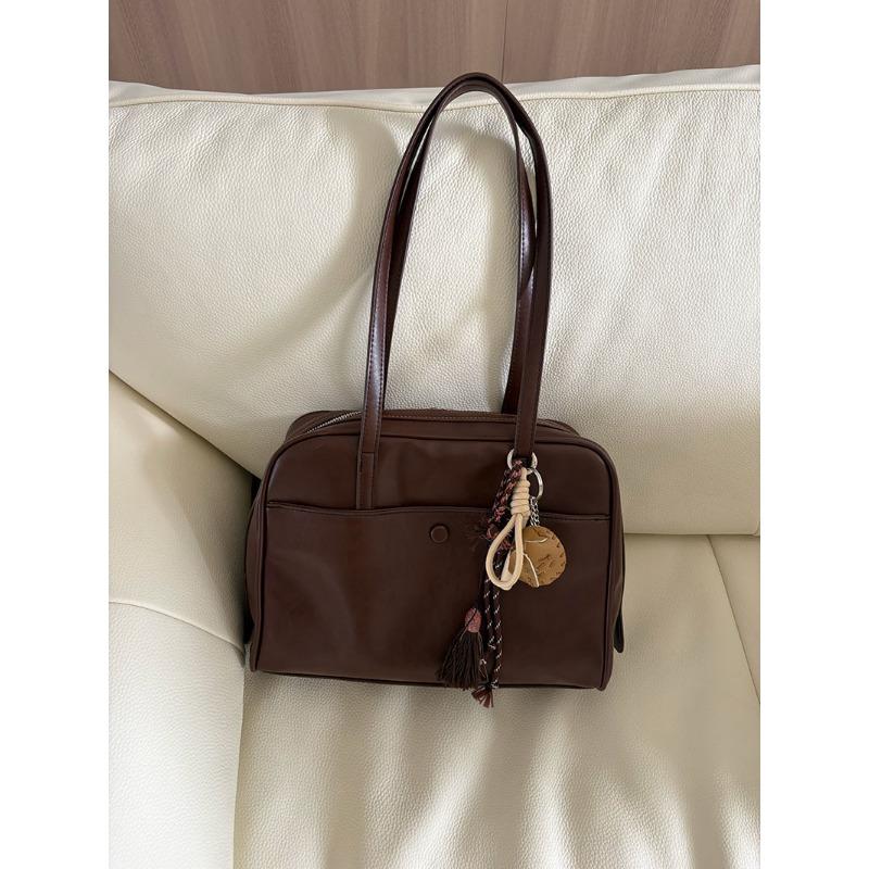 Корейская новая сумка-подушка Женская ретро сумка через плечо для работы, поездок, ручная сумка-тоут большой вместимости