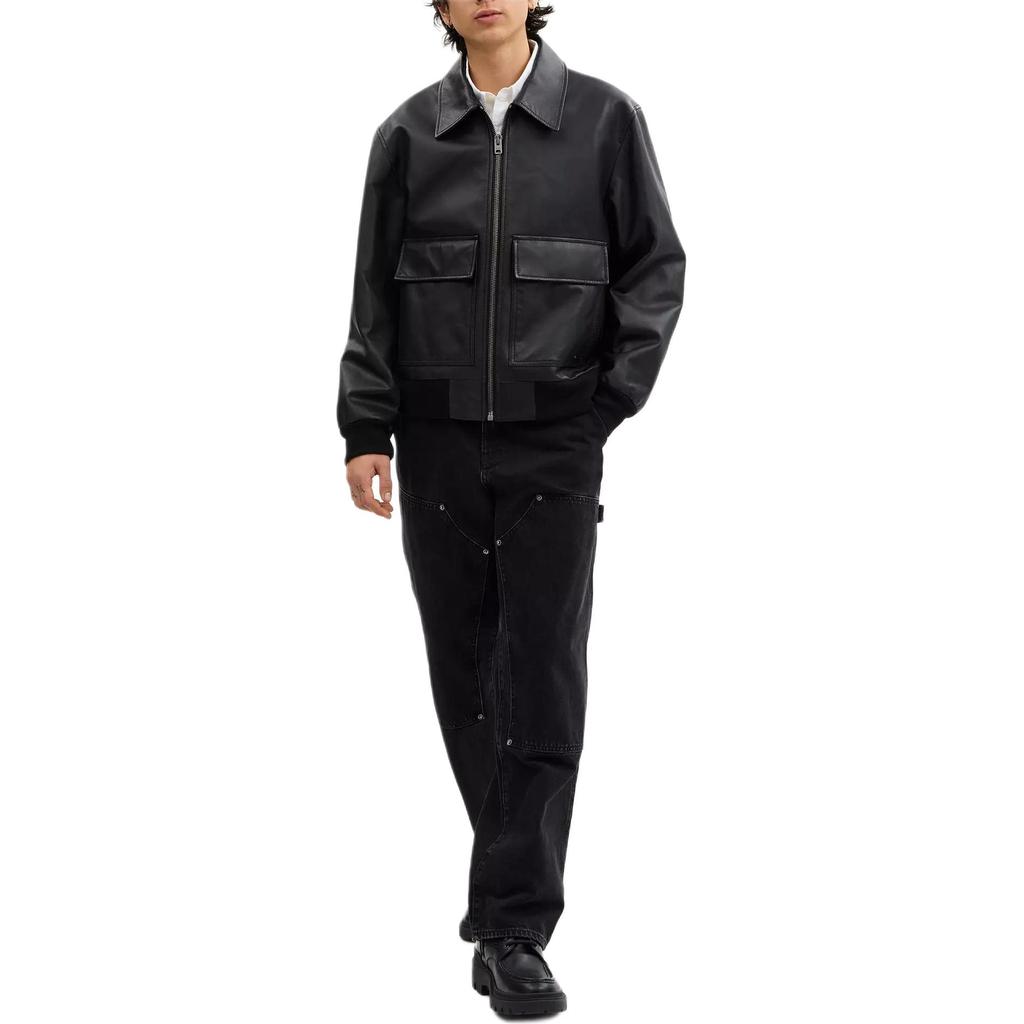 COACH FW24 Leather Jacket Men's Black CW686-BLK