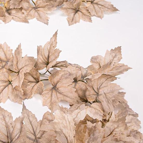 67-дюймовая искусственная гирлянда из кленовых листьев для дома и улицы, подвесные искусственные сушеные листья, растения, виноградная лоза, Хэллоуин, осенний урожай, День благодарения, фестиваль, украшение