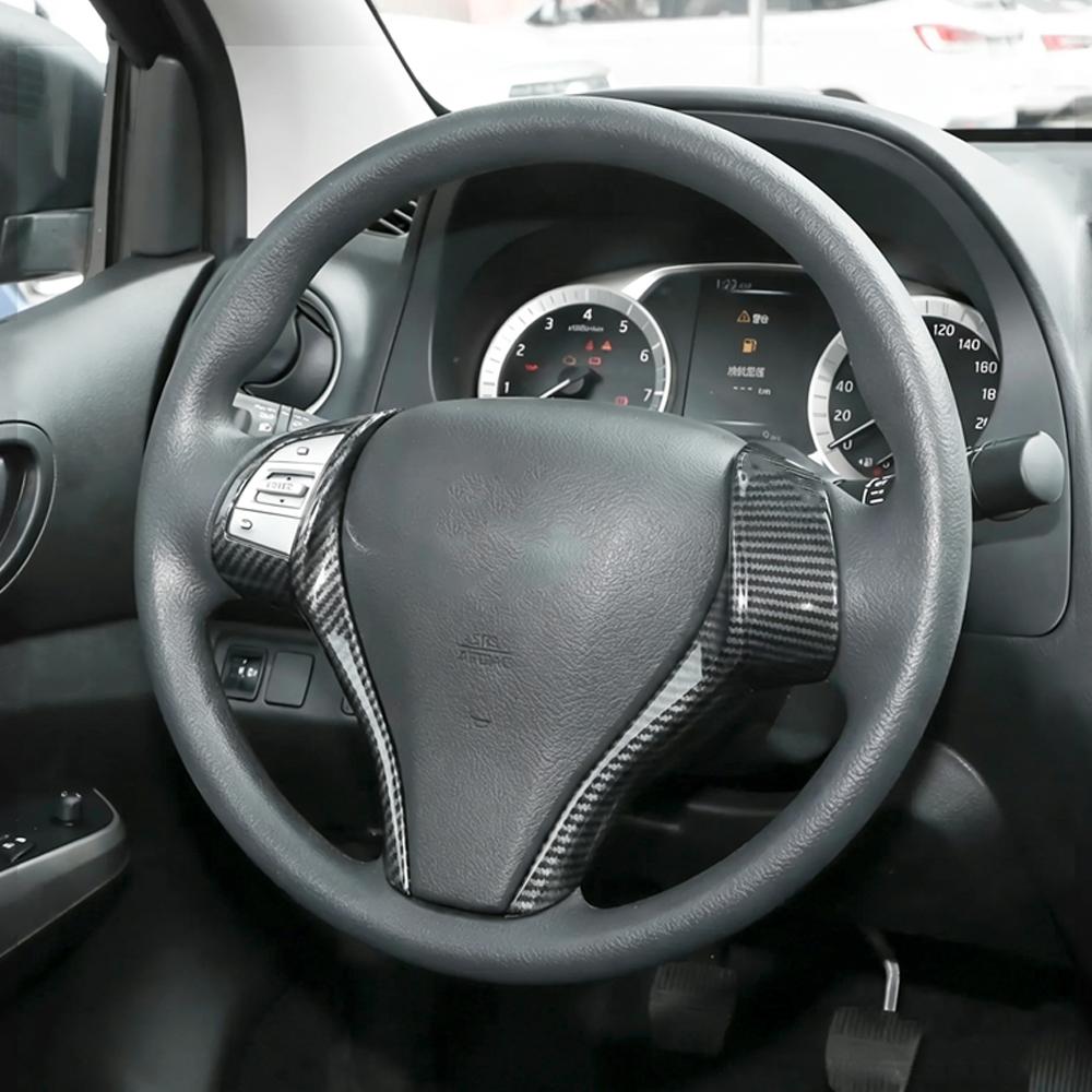 Steering Wheel Panel Cover Trim Sticker Cover for Nissan Navara NP300 2015- 2023 2024 2025 Car Decoration Part Accessories