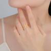 Dawapara Borromean Cross Symbol Stainless Steel Ring Celtics Five-Fold Protection Enlightenment Amulet  Religious Gift