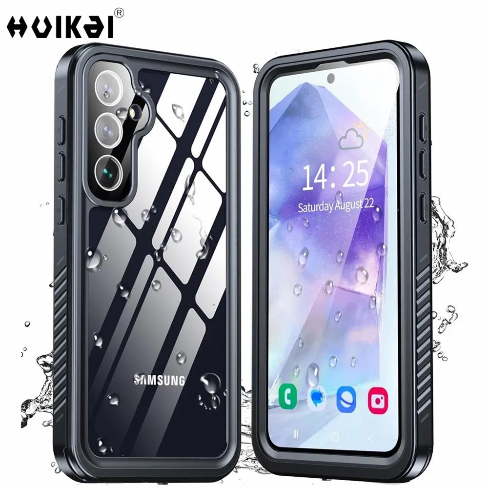 Водонепроницаемый чехол IP68 для Samsung Galaxy A56 A35 A15 A17 A55 S25 FE S26 Ultra S24 Ударопрочный Сертифицированный Защитный чехол для всего корпуса