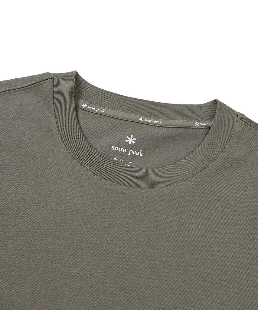 SNOWPEAK APPAREL Aerocool Pocket Short Sleeve T-Shirt Khaki (S24Mmfts76)