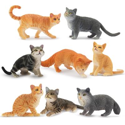 TOYMANY Набор Животных Кошки Милые Реалистичные Животные Популярные Животные День Рождения Новые Возраст 6+ Фигурки, Фигурки, Кошки, 8, Модели, Игрушки, Подарки, Рождество,