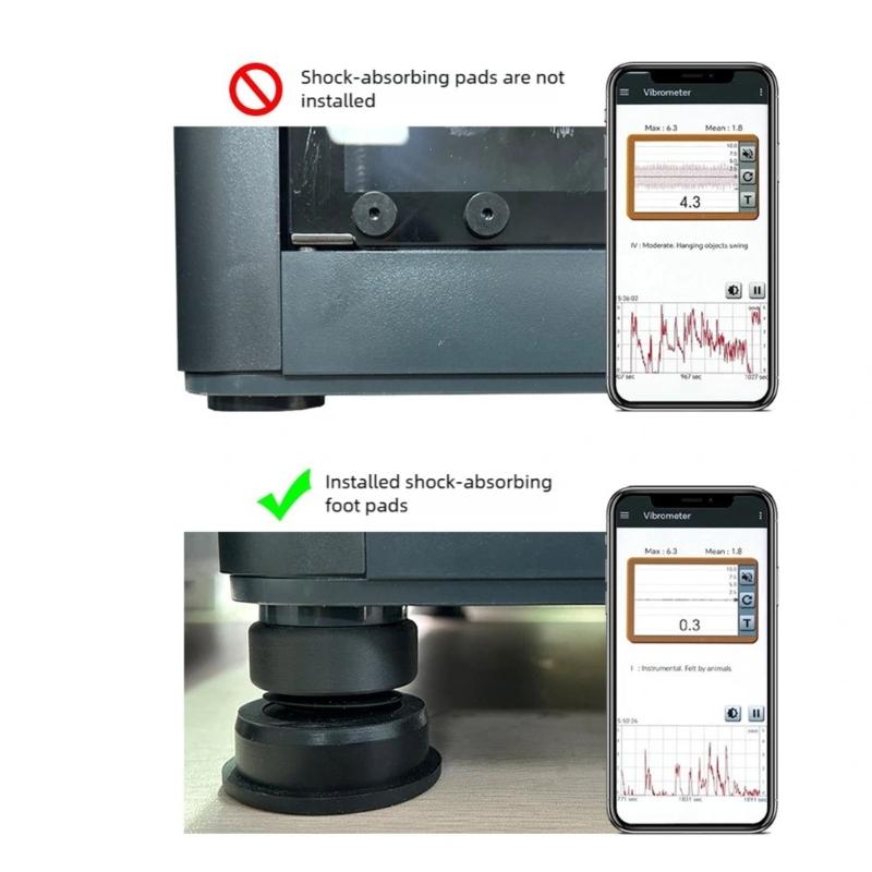 AntiVibration Pad for 3D Printers Enhances Stability Hexagon NonSlip Design Reduces Noise and Resonances