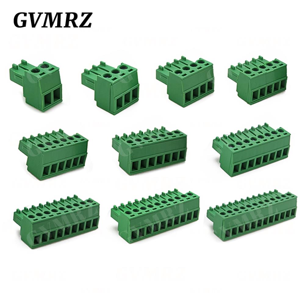 5Set 15EDG KF15EDGRH 3.81mm 2x2 ~ 2X12 pin Double row pluggable terminal block PCB welding plate Plug + Pin Socket
