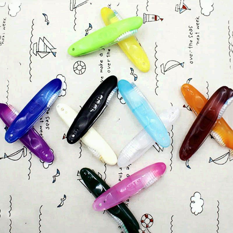 Портативная зубная щетка Складная зубная щетка Зубная щетка для путешествий Дорожная зубная щетка Однотонная