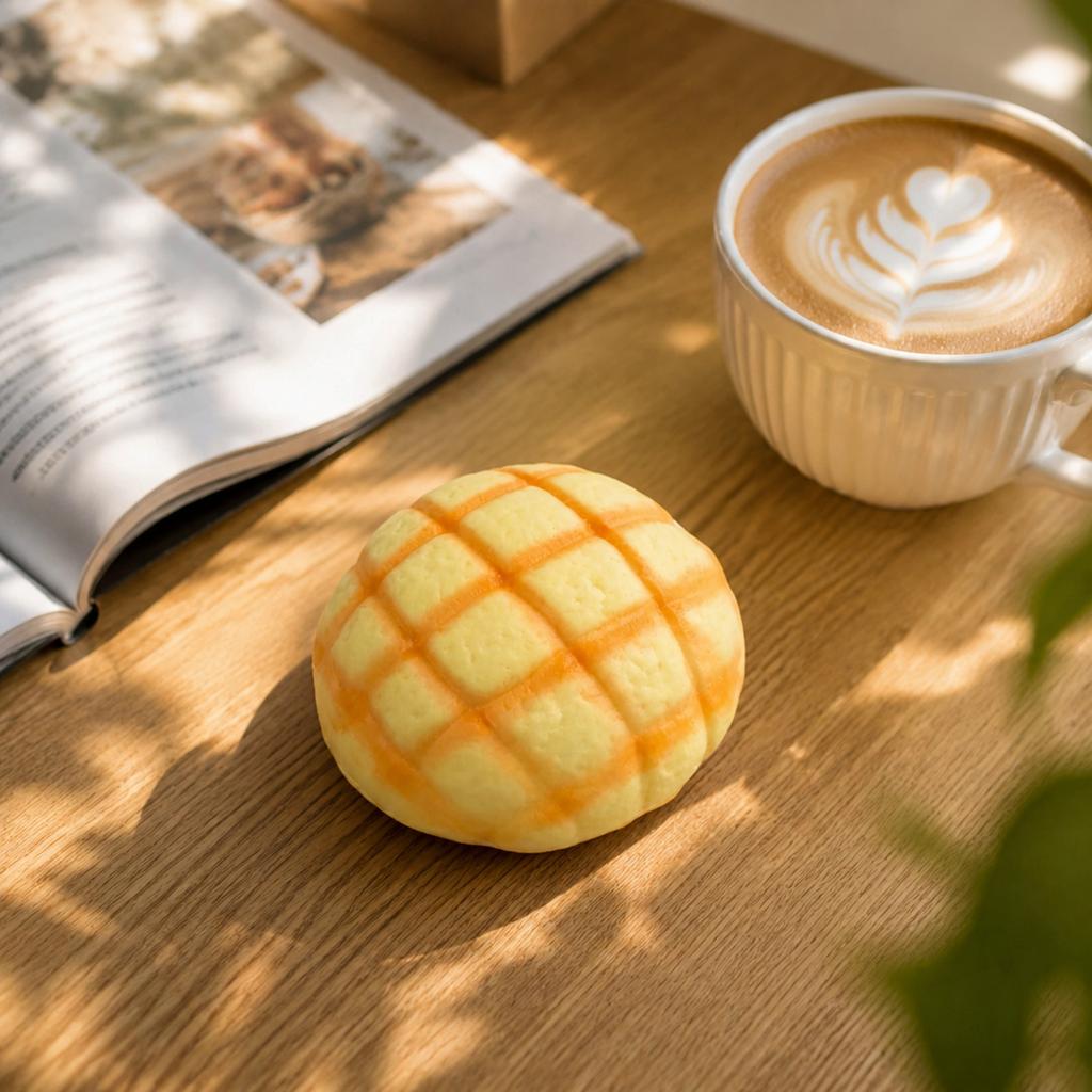 Realistic Pineapple Bun Stress Toy