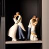 Handmade Resin Couple Figurine Decoration Home Decor  Wedding Ornament Valentine Gift