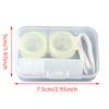Plastic Contact Lens Cases Simple Transparent Portable Eye Contacts Lenses Holder Box With Tweezers Remover Tools