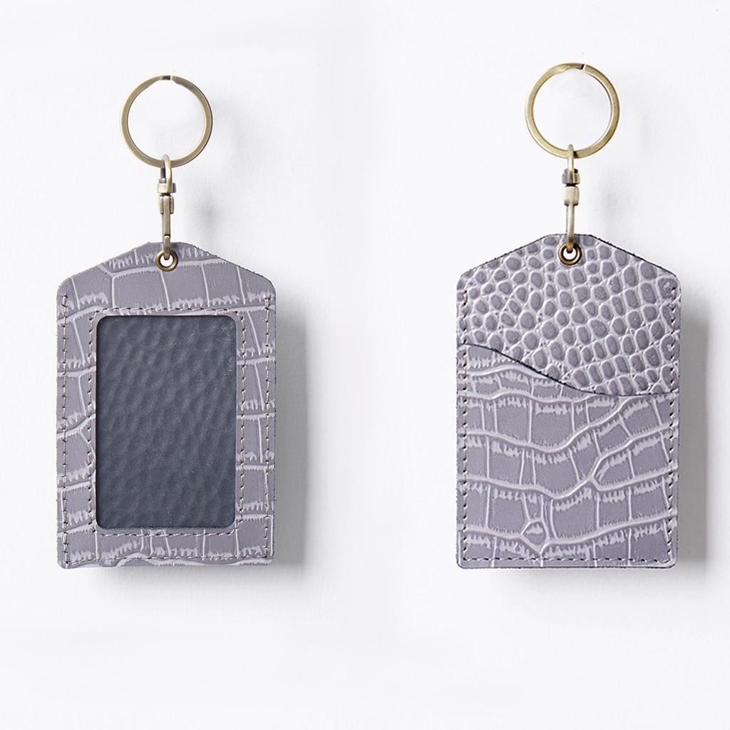 Leather ID Holder & Badge Protector for Work, Student, and Campus Access