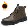 Winter Men's Boots New High Top Warm Boots Men Casual Shoes Non-Slip Outdoor  Boots Leather Designer Work Tooling Boots