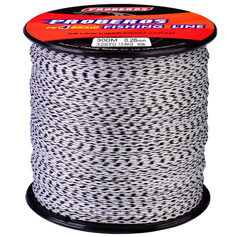 Оригинальная шелковая 4 тканая 300-метровая леска PE тканая разноцветная леска Strong Horse, разноцветная леска для скальной и морской рыбалки