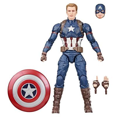 Hasbro Серия Marvel Legends Капитан Америка «Мстители»: Коллекционная фигурка "Финал" 15 см G0607 Оригинальная