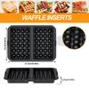 1 шт. Силиконовый вафельный вкладыш для аэрофритюрницы, многоразовая форма для выпечки вафель, противень для выпечки тортов и печенья, безопасные аксессуары для аэрофритюрницы