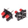 2Pc External Banana Jack 4Pin Speaker Amplifier Wire Clip Socket Wp4-10 Terminal