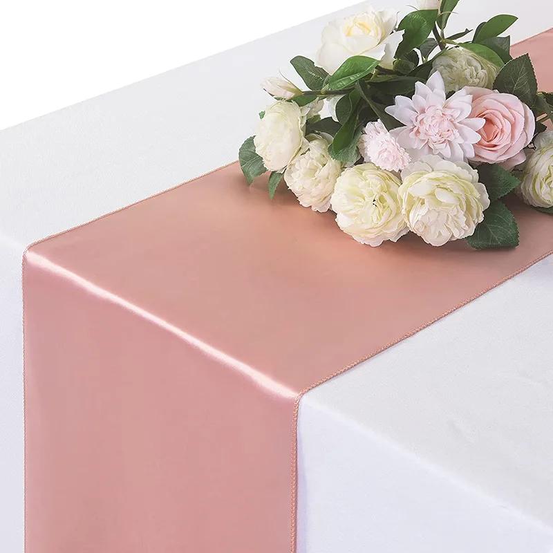 Атласная дорожка для стола 30 см X 275 см, свадебные принадлежности, рождественский домашний современный кофейный обеденный стол, роскошное украшение 12" X 108"