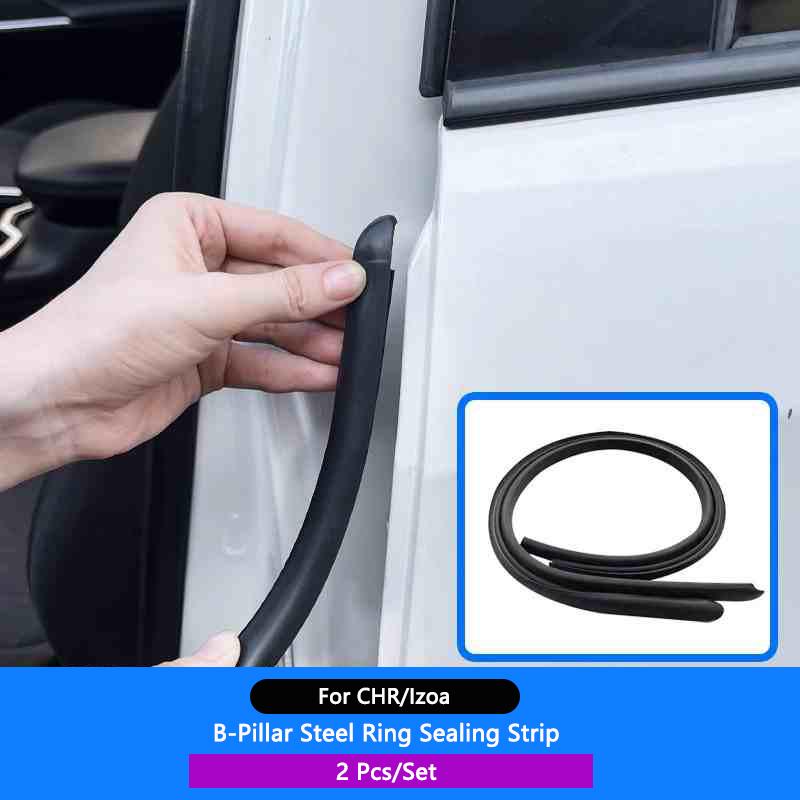 Car Door Seal Strip Rubber B Pillar Anti-Noise Dustproof For Toyota RAV4 Camry Corolla Harrier Venza Cross Frontlander CHR IZOA