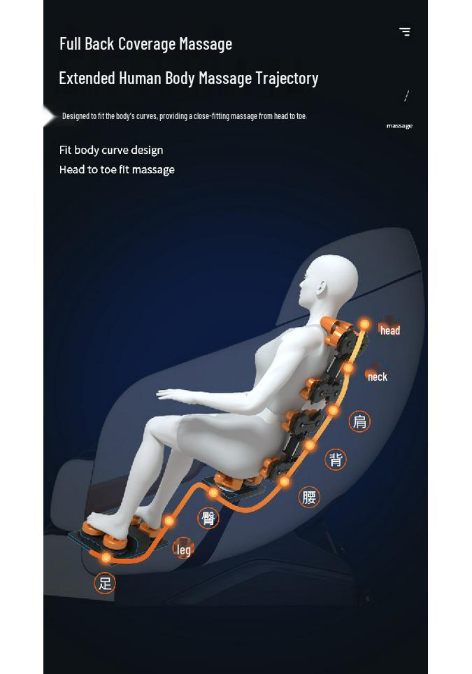 Luxury Fully Automatic Massage Chair: Smart Home Full-Body Kneading Sofa Pod