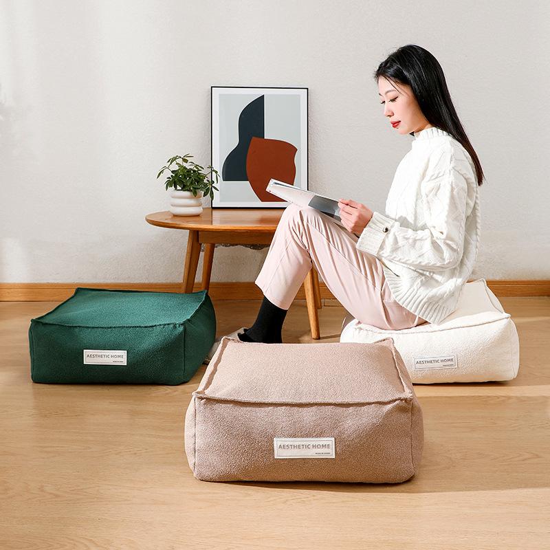 Home Decor Unstuffed Ottoman Cover Japanese Style Tatami Pouf Yoga Meditation Cushion Cover Floor Seat Futon Footstool Covers