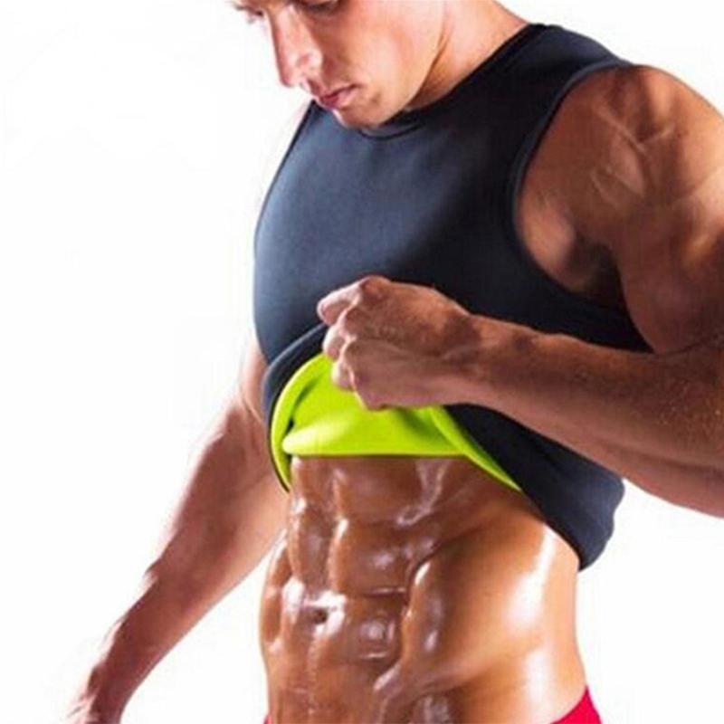 Мужской жилет для пота в сауне, тренажер для талии из неопрена для похудения, тренировки в тренажерном зале, формирователь тела, корсет Cincher для похудения