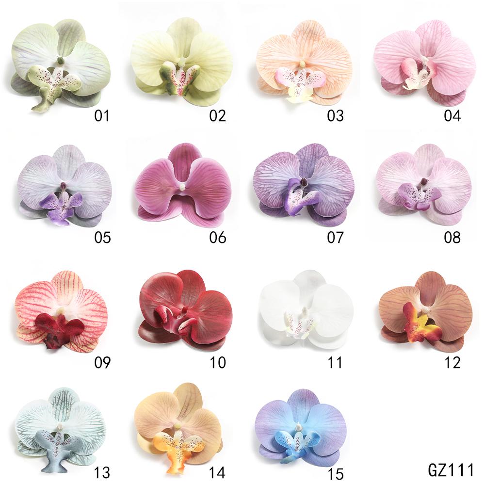 3/5/10 шт. Головки искусственных цветов Орхидея Фаленопсис 8 см, Искусственный цветок для домашнего декора, Свадебное украшение, Аксессуар для гирлянды, Поделки своими руками