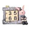 Innovative Rabbits Cabin Calendar Decorative TV Cabinet Decoration for Wedding Home Desktop