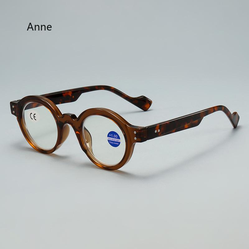 Men Retro Reading Glasses Anti Blue Light Eyewear Trend Ultra-lightweight Round Frame Women Presbyopic Eyeglasses Frame Unisex
