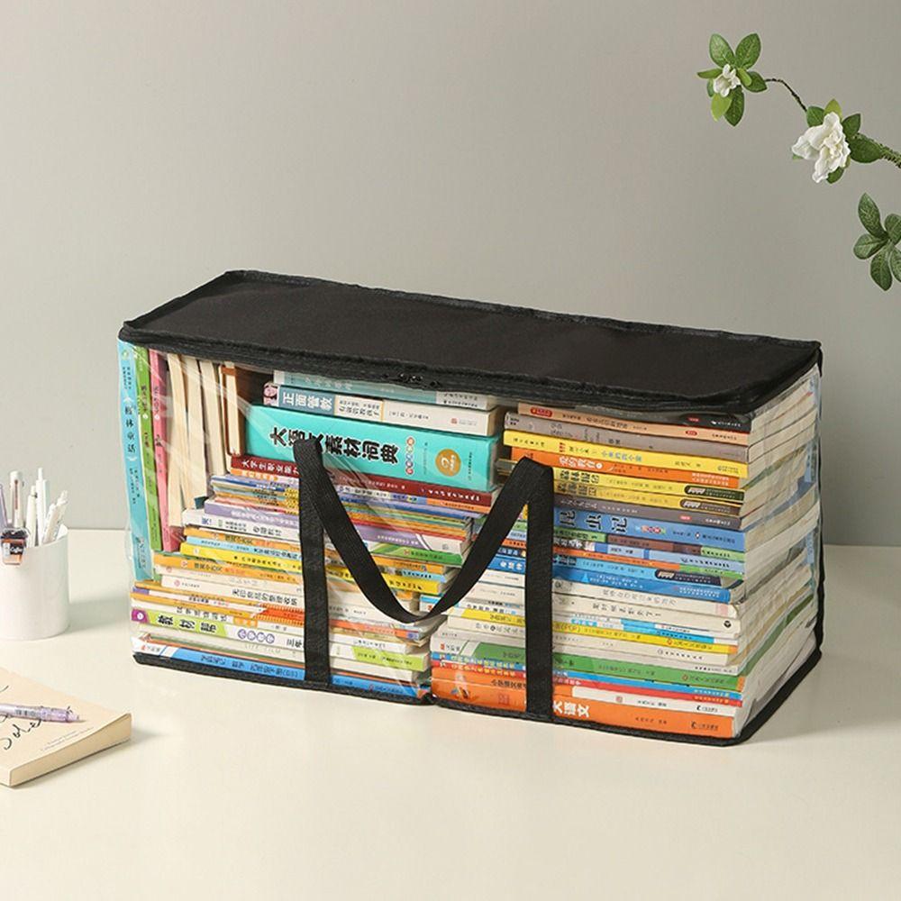 Large Capacity Books Collection Container Visual Miscellaneous Storage Box Office