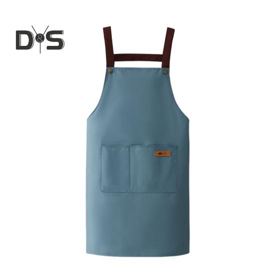 Водонепроницаемый фартук с большим карманом, маслостойкий, пыленепроницаемый, кухонный фартук с регулируемым ремешком, универсальный поварской фартук для мясников и маляров