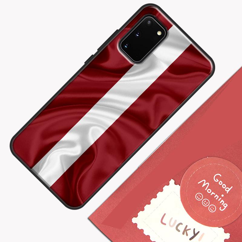 Чехол для телефона Флаг Латвии Для Samsung Galaxy S25 Ultra S20 S21 S22 S23 S24 S9 S10 Plus S24 FE Защитный корпус