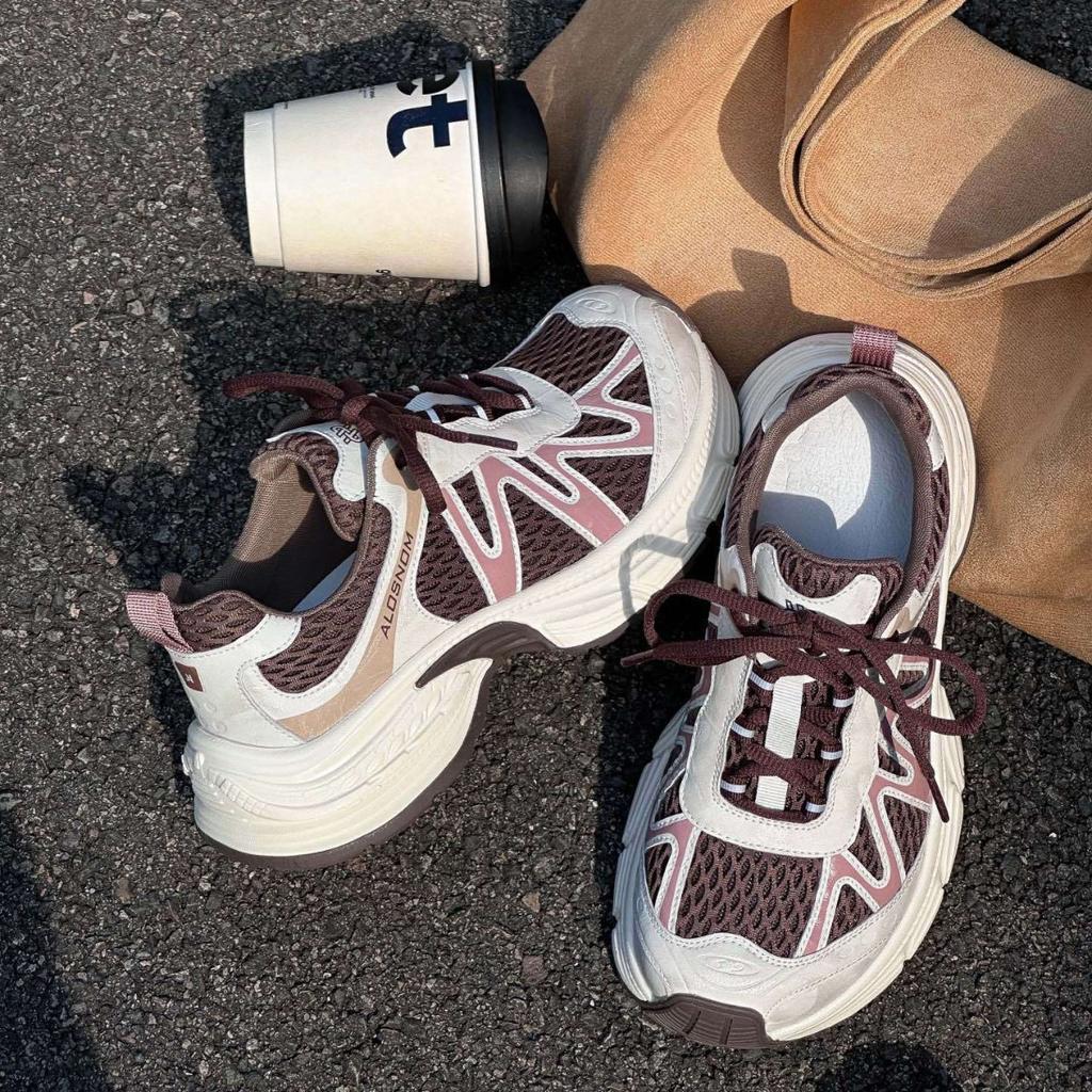 Mesh Lightweight and Versatile Dad Shoes for Women 2025 Autumn New Breathable Thick-soled Outdoor Sports and Leisure Running Shoes