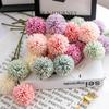 Искусственные цветы Великолепный шар хризантемы Букет искусственных цветов Идеальный домашний номер вечеринки своими руками свадебные украшения