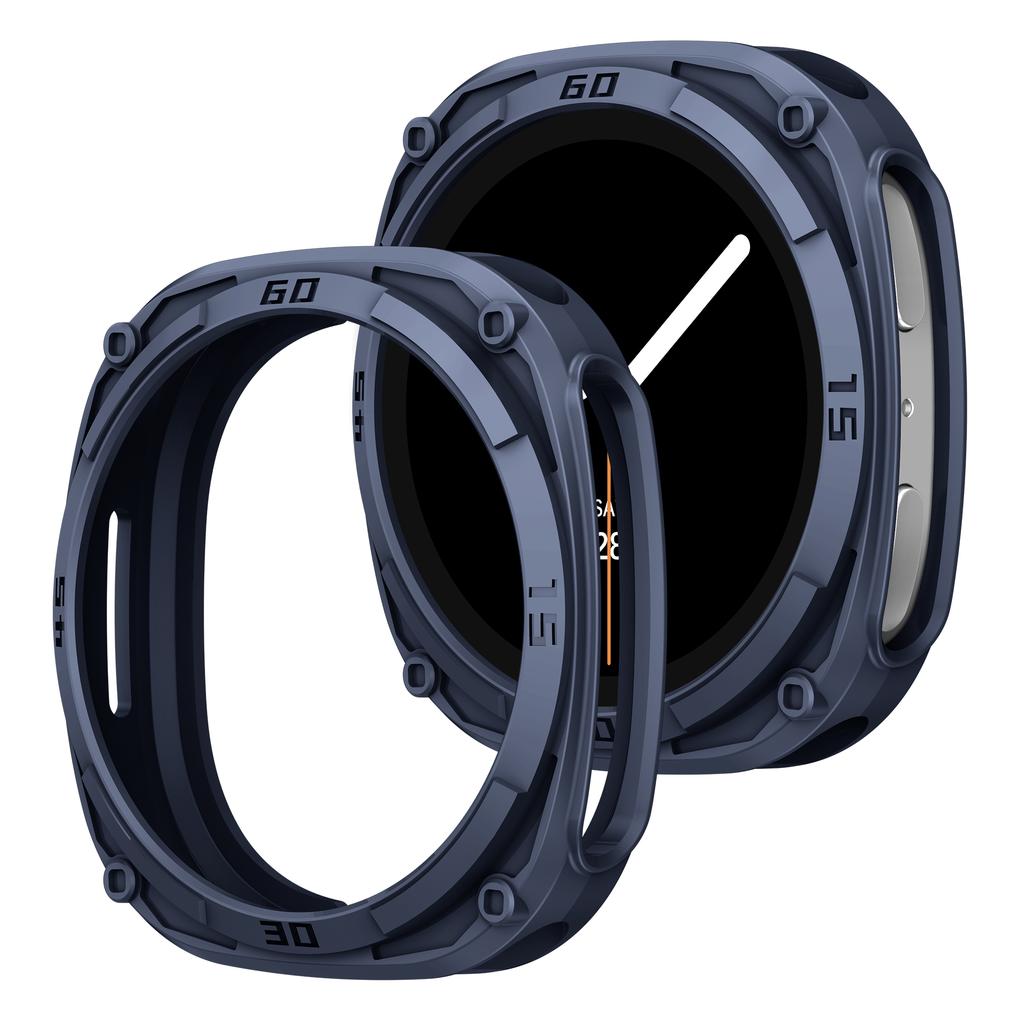 PC scale+case For Samsung galaxy watch 8 44mm 40mm Accessories Hollow Protective Bumper shell For Samsung galaxy watch 8 cover