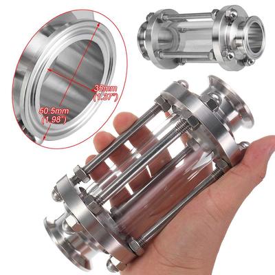 1,5-дюймовый Tri Clamp Clover Sanitay Смотровое стекло для измерения расхода, диоптрийное, подходит для трубы диаметром 38 мм, фитинг из нержавеющей стали SUS 304, продукт для дневника домашнего пивоварения