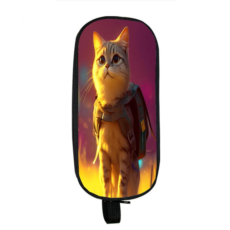 Капибара, кошка, собака, пеналы, лошадь, тигр, панда, пенал, сумка с волком, держатель, коробка для девочек, офисный студенческий органайзер, канцелярские принадлежности, школьные принадлежности