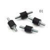 4pcs/lot M4 M5 M6 M8 4Size Anti Vibration Silentblock Boat Car Bobbin Rubber Mounts Male Tools Wholesale