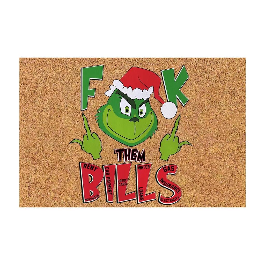 Рождественский коврик нескользящий и моющийся коврик для двери декоративный коврик для двери входные коврики