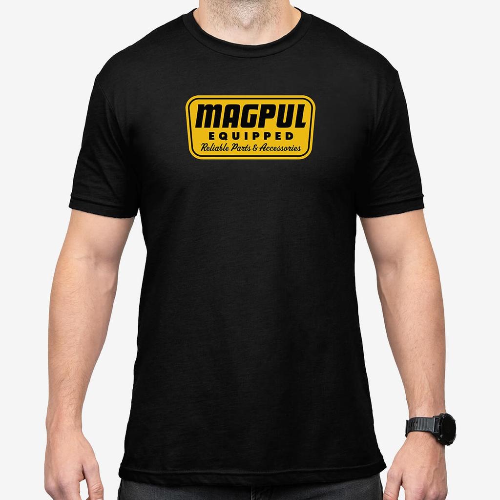 2025 Новая летняя новая футболка с круглым вырезом и коротким рукавом серии Basic Print MAGPUL, свободная и удобная
