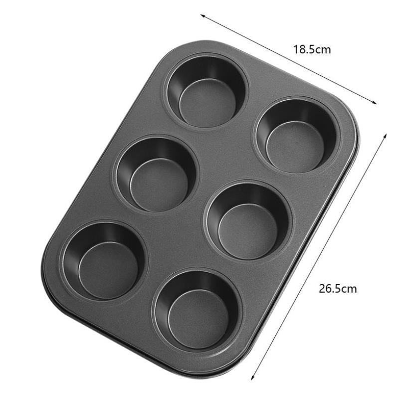 Carbon Steel Cake Mold Cookie Cupcake Baking Tray Egg Tart Cooking Dish Desserts Pan Kitchen Accessories