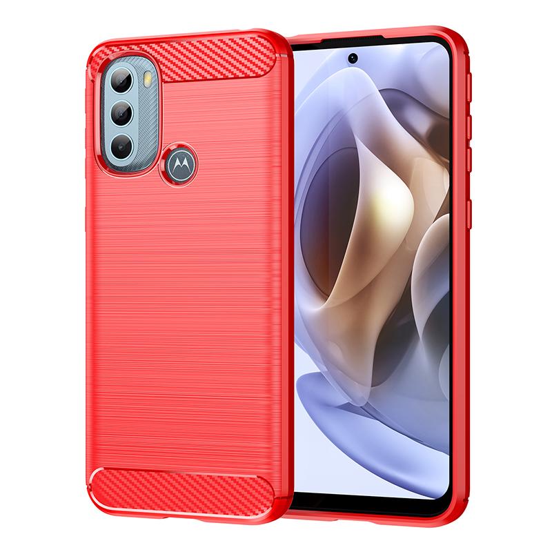 Carbon Fiber Case for Motorola Moto Edge 40 E22i Edge Plus X40 Pro G22 G31 G41 G50 G51 G71 G72 5G Soft Silicone Shockproof Protection Back Cover