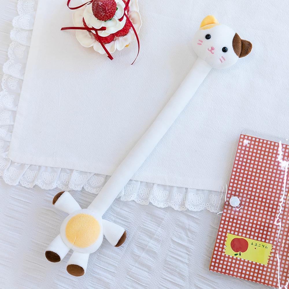 White Color Long Neck Rabbit Plush Keychain Funny Design Panda Plush Pendant Backpack Accessory