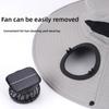 Breathable Solar Fan Hat 3 Speeds Wide Brim Sun Cap Convenient Cooling Fisherman Hat  Camping