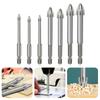 Tile Bit Drilling Tools Hole Opener Carbide Bit Drill Bit Cross Hex Drill Four Sides Cutting