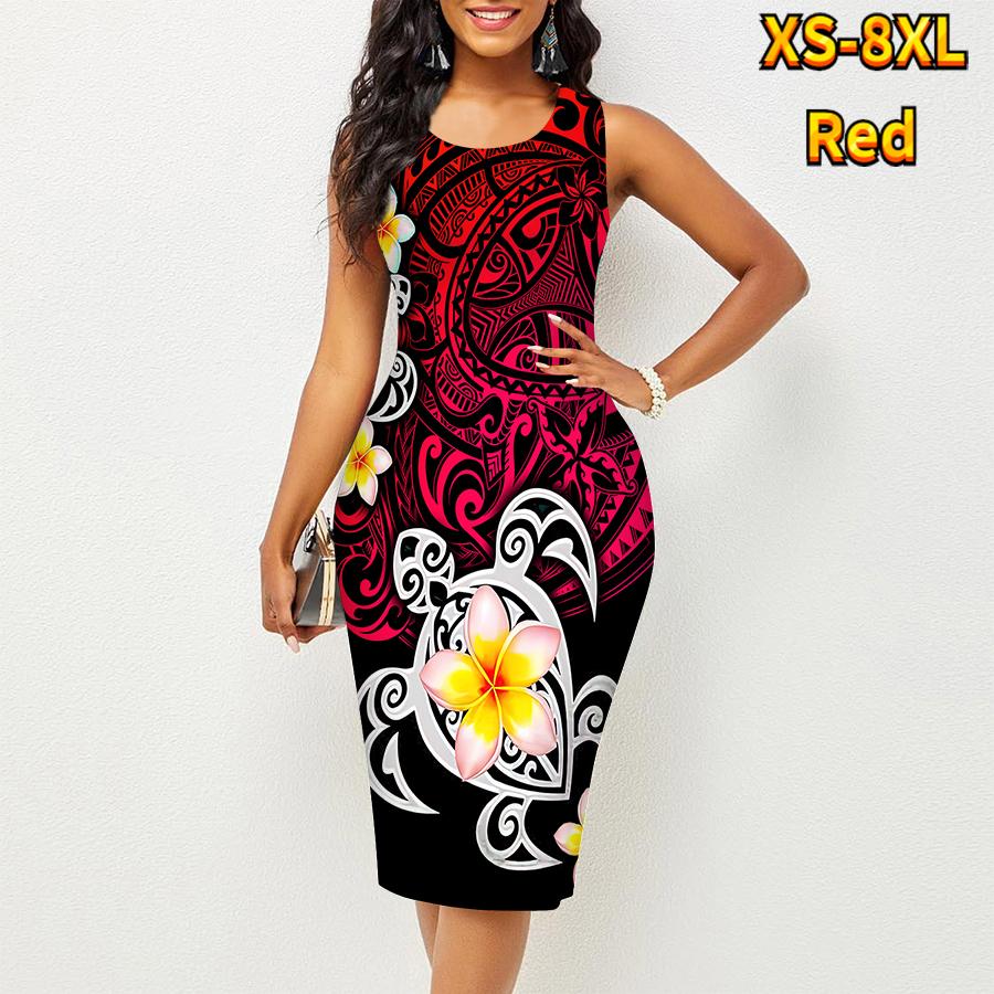 Женское платье Sling Summer Plumeria Rubra Print Dresses Tight без рукавов Slim Fit Sexy Fashion Top Clothing