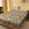 1 Bohemian Patterned Frosted Bedsheet, Bedroom Printed Bedspread, Bedding (Excluding Pillowcases)