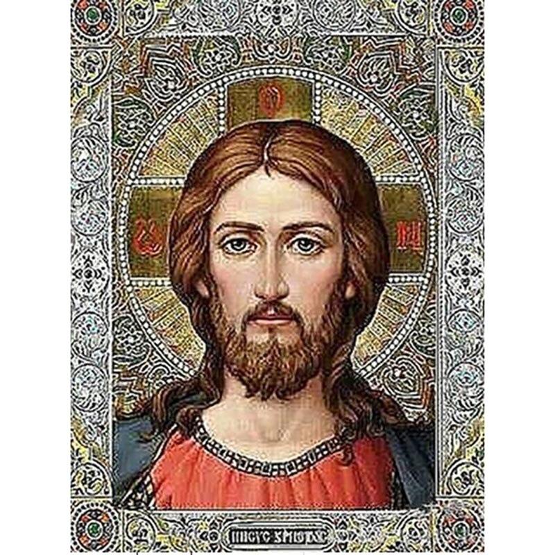 DIY Religion Icon 5D Diamond Painting Full Round Drill Cartoon Diamond Embroidery Mosaic Cross Stitch Gift Wall Art Home Decor