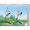 Colored Bell Wind Chime  Door Wall Hanging Showpiece Wall Hanging Home Décor Home Furnishing Diwali Gift Corporate Gift (Pack of 2, Peacock)