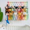 Wooden Stuffed Toy Net Hammock, Hanging Toy Organizer Mounting, Height Adjustable For Nursery Play Room Bedroom Kid's Room